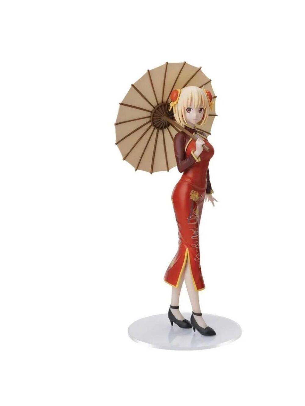 Sega Luminasta Chisato Nishikigi Lycoris Recoil Figure Red Dress New Anime